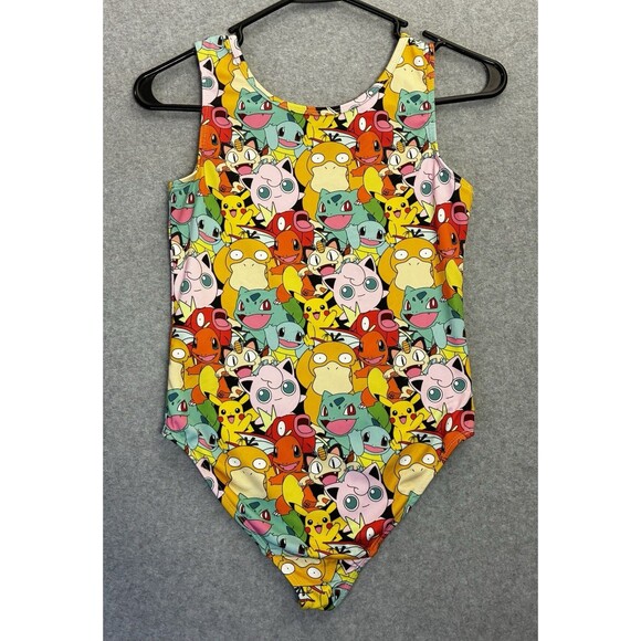 Pokemon Girls One Piece Swimsuit Pikachu Bulbasaur Charmander Jigglypuff 11/12 - Picture 6 of 6